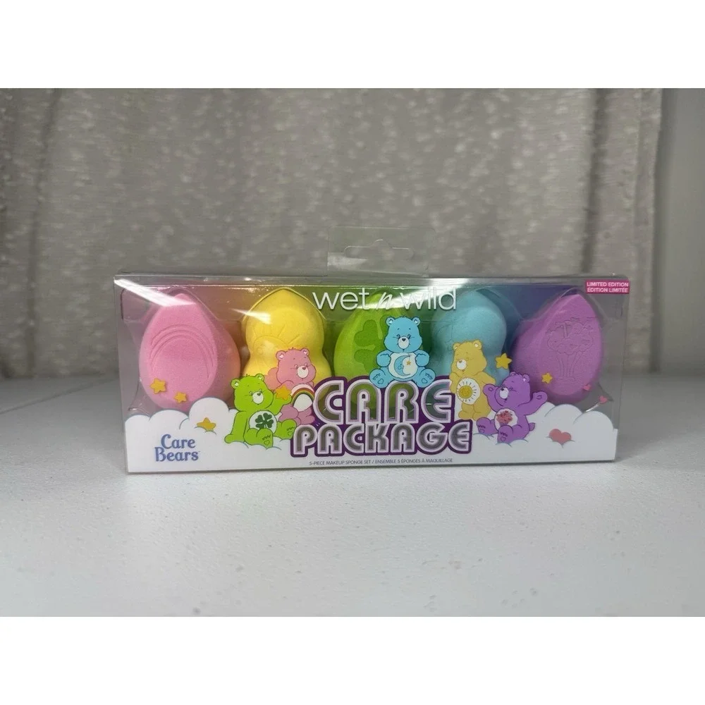 Wet N Wild Care Bears 5 Piece Makeup Sponge Set- LIMITED EDITION- NIB